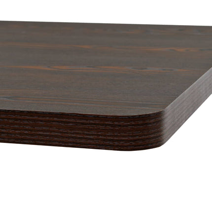 Bistrobord MDF och stål fyrkantigt 80x80x75 cm mörk aska