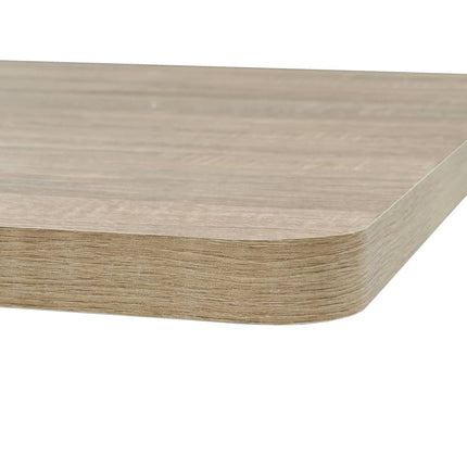 Bistrobord MDF och stål fyrkantigt 80x80x75 cm ekfärgad