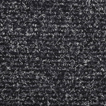 Trappmattor självhäftande 15 st 65x21x4 cm mörkgrå halvrunda stora