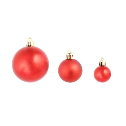 Julgranskulor 100 st röd/guld/grön