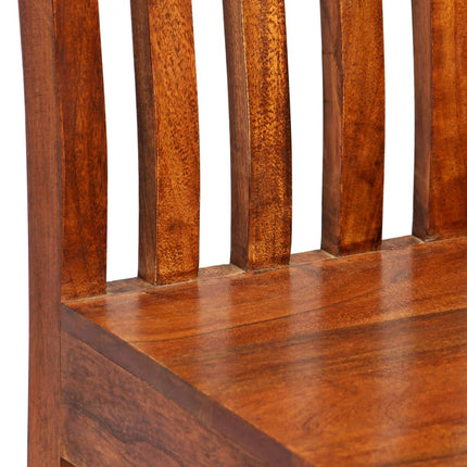 Matstolar 2 st massivt trä med honungsfinish modern