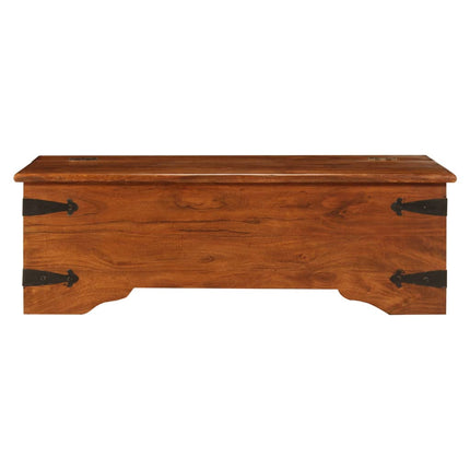 Soffbord massivt akaciaträ med honungsfinish 110x55x35 cm