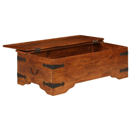 Soffbord massivt akaciaträ med honungsfinish 110x55x35 cm