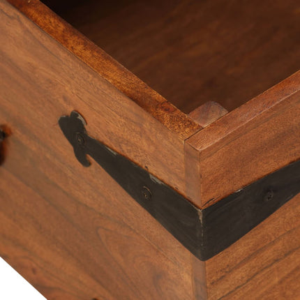 Soffbord massivt akaciaträ med honungsfinish 110x55x35 cm