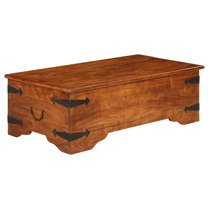 Soffbord massivt akaciaträ med honungsfinish 110x55x35 cm