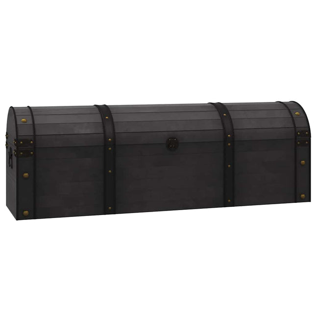 Förvaringskista massivt trä vintagestil 120x30x40 cm