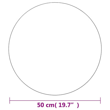 Väggspegel rund 50 cm glas