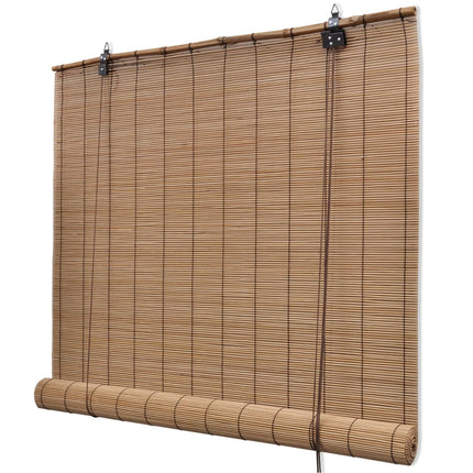 Rullgardin bambu 80x220 cm brun