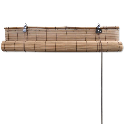 Rullgardin bambu 100x220 cm brun
