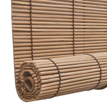 Rullgardin bambu 100x220 cm brun