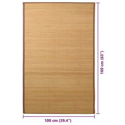 Bambumatta 100x160 cm brun