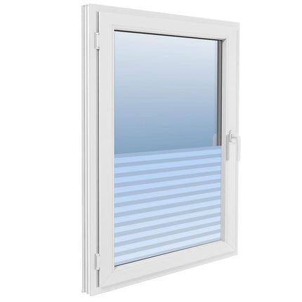 Fönsterfilm frostad randig design 0,9x5 m PVC