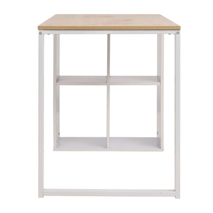 Skrivbord 120x60x75 cm ekfärg och vit