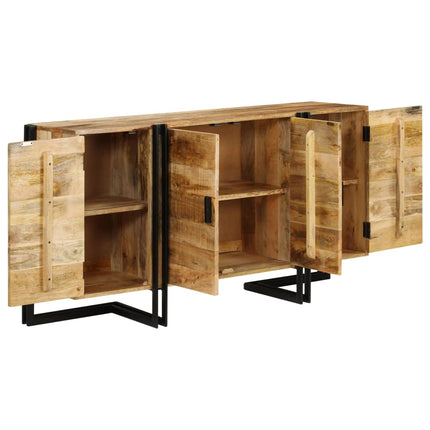 Skänk massivt mangoträ 150x40x80 cm
