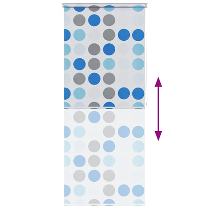 Rullgardin för dusch 80x240 cm cirkel