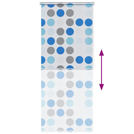 Rullgardin för dusch 100x240 cm cirkel