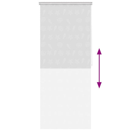 Rullgardin för dusch 100x240 cm sjöstjärna
