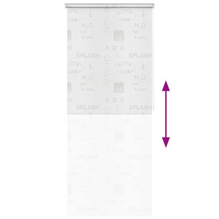 Rullgardin för dusch 80x240 cm stänk