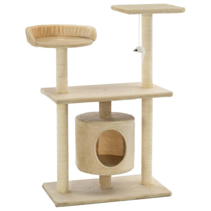 Klösträd med sisalpelare 95 cm beige