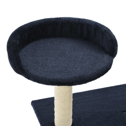 Klösträd med klöspelare och 95 cm mörkblå