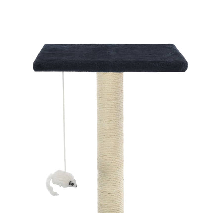 Klösträd med klöspelare och 95 cm mörkblå