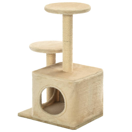 Klösträd med sisalpelare 60 cm beige