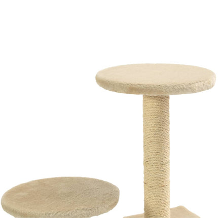 Klösträd med sisalpelare 60 cm beige