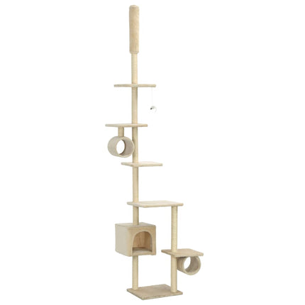 Klösträd med sisalpelare 260 cm beige