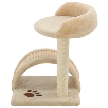 Klösträd med sisalpelare 40 cm beige och brun