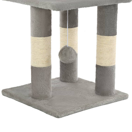 Klösträd med sisalpelare 65 cm grå