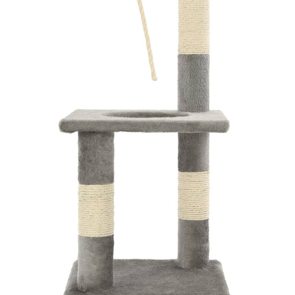 Katträd med klöspelare i sisal 109 cm grå