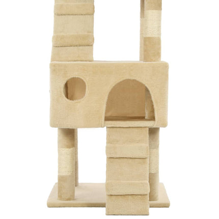 Katträd med klöspelare i sisal 170 cm beige