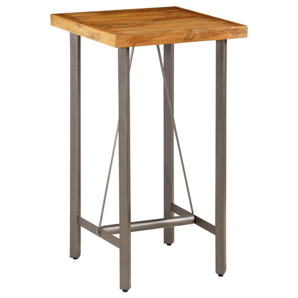 Barbord massiv återvunnen teak 60x60x107 cm