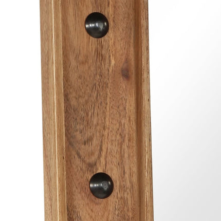 Spegel massivt akaciaträ 50x80 cm