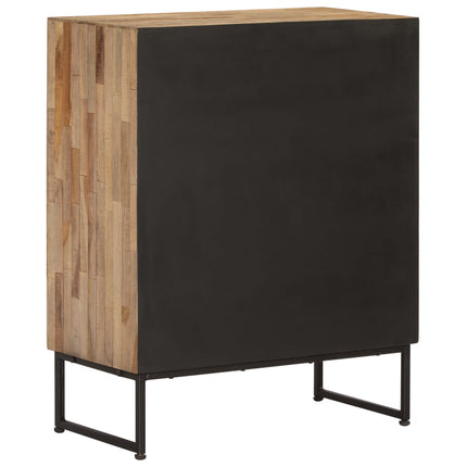 Skänk massiv återvunnen teak 60x30x75 cm