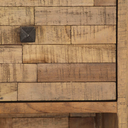 Skänk massiv återvunnen teak 60x30x75 cm