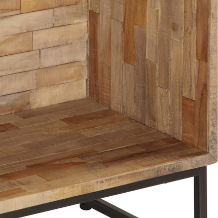 Skänk massiv återvunnen teak 60x30x75 cm