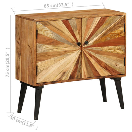 Skänk massivt mangoträ 85x30x75 cm