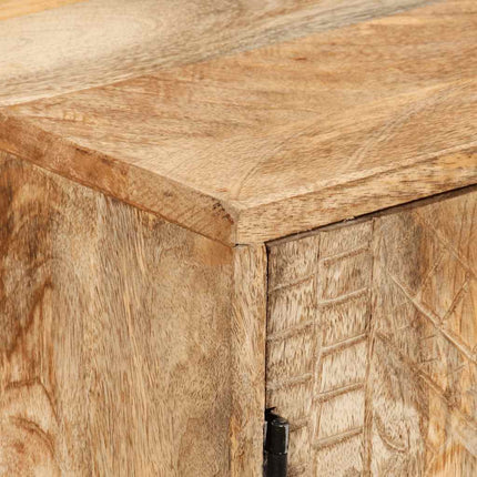 Skänk massivt mangoträ 110x30x60 cm
