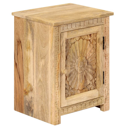 Sängbord massivt mangoträ 40x30x50 cm