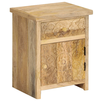 Sängbord massivt mangoträ 40x30x50 cm