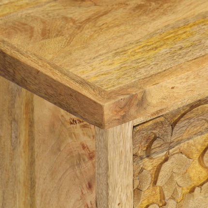 Sängbord massivt mangoträ 40x30x50 cm