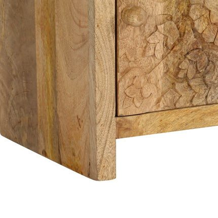 Sängbord massivt mangoträ 40x30x50 cm