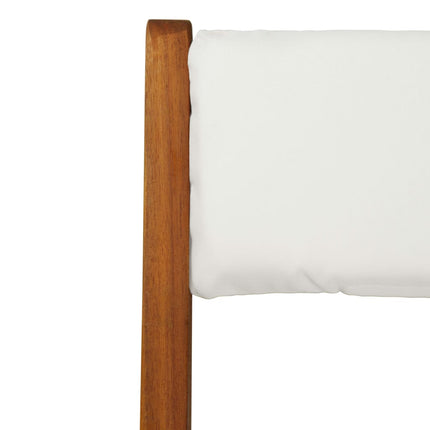 | Bistroset | 2 pcs Varm träton Massivt Akaciaträ & Polyester
