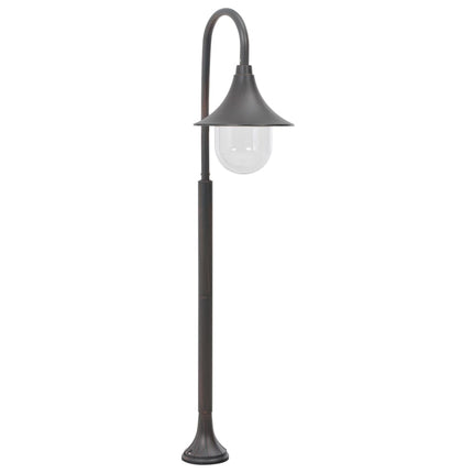 Lyktstolpe för trädgård E27 120 cm aluminium brons