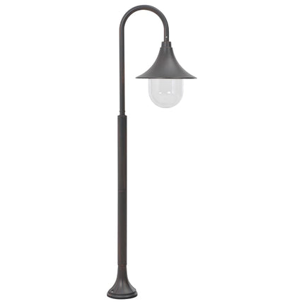Lyktstolpe för trädgård E27 120 cm aluminium brons