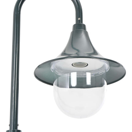 Lyktstolpe för trädgård E27 120 cm aluminium mörkgrön