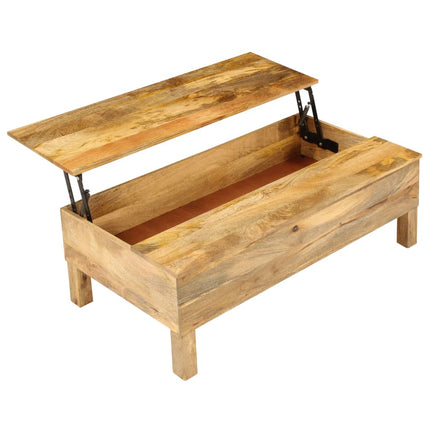 Soffbord massivt mangoträ 110x55x35 cm
