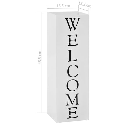 Paraplyställ welcome stål vit