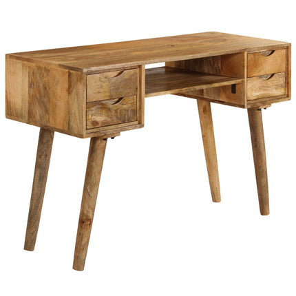 Skrivbord i massivt mangoträ 115x47x76 cm